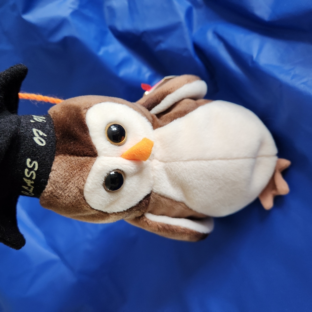 Graduation Owl Plush Toy - Brown and Cream